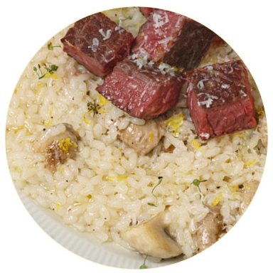 연진쌀로 만든 스테이크 리조또